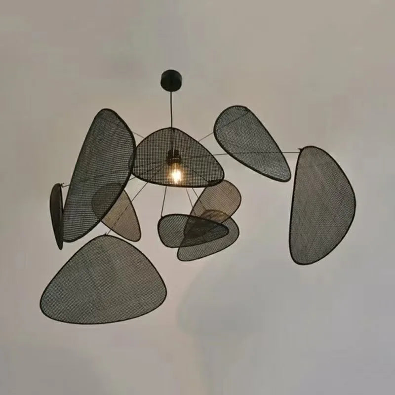 Bohemian Rattan Pendant Light for Living Room