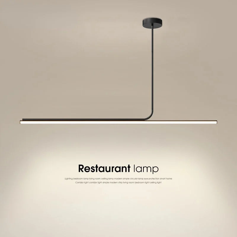 Lámpara colgante de hierro minimalista para comedor