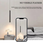 Black LED Cord Pendant Lights Hanging Lighting for TV Background Nordic Adjustable Suspended Chandelier Lamps Kitchen Corridor