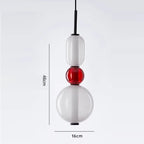 Designer Candy Glass Totem Pendant Light in Bold Colors for Dining Room