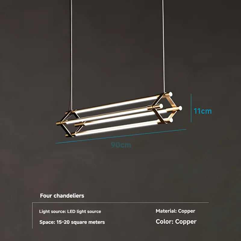 Nordic Copper Pendant Light for Dining Room