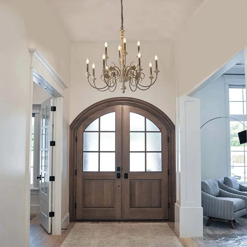 Nordic Wooden Chandelier Pendant Light