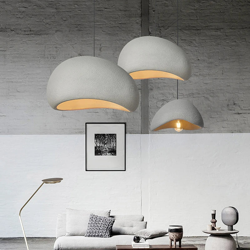 Minimalist White Iron Pendant Light for Dining Room