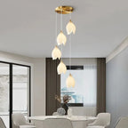 Nordic Ceramic Petal Pendant Light for Dining Room