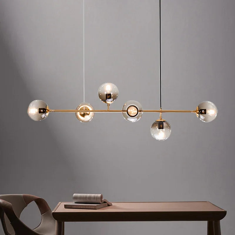 Lámpara Colgante Minimalista de Cristal para Comedor