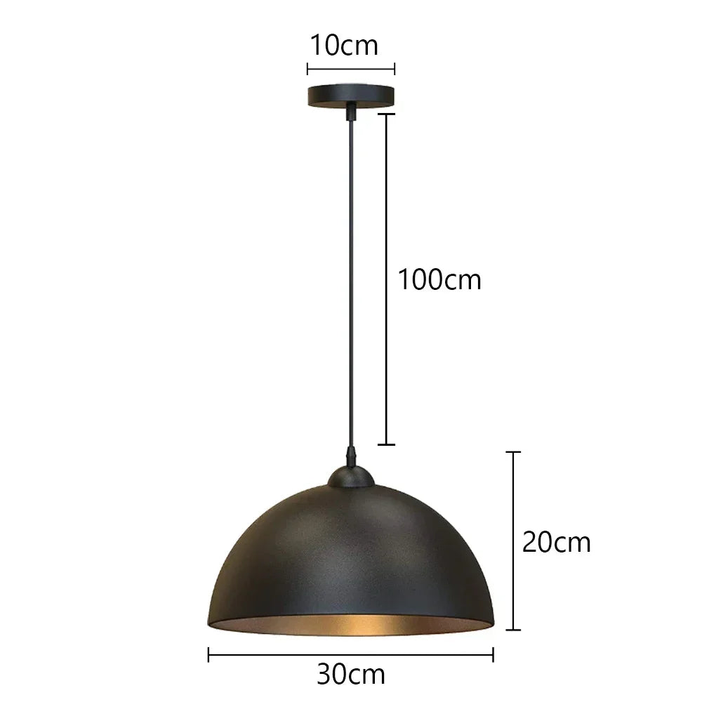 Industrial Iron Pendant Light for Kitchen Island