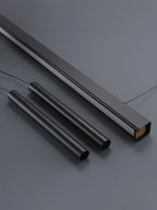 Lámpara colgante lineal minimalista de aluminio negro