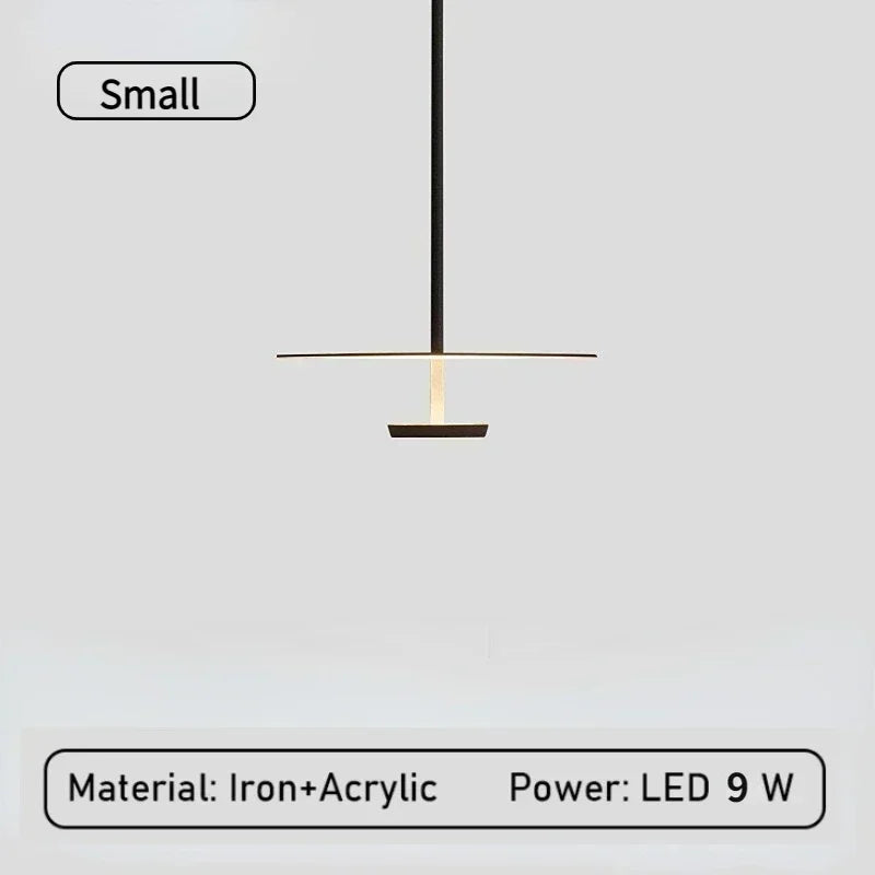 Minimalist Iron Pendant Light for Bedroom