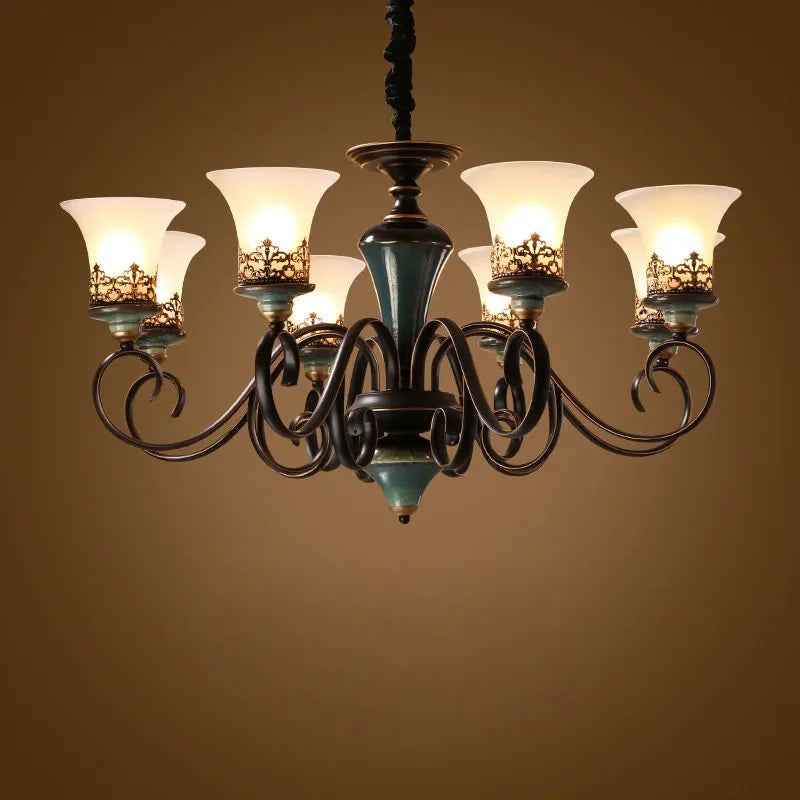 Vintage Crystal Chandelier Pendant Light