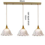 Retro Colored Glass Pendant Light Collection with Brass Fitting for Cafe