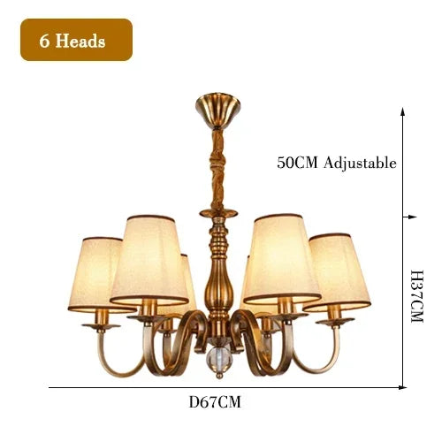 Iron Rustic LED Chandelier Suspension Light