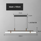 Nordic Brass Pendant Light with Leather Accents