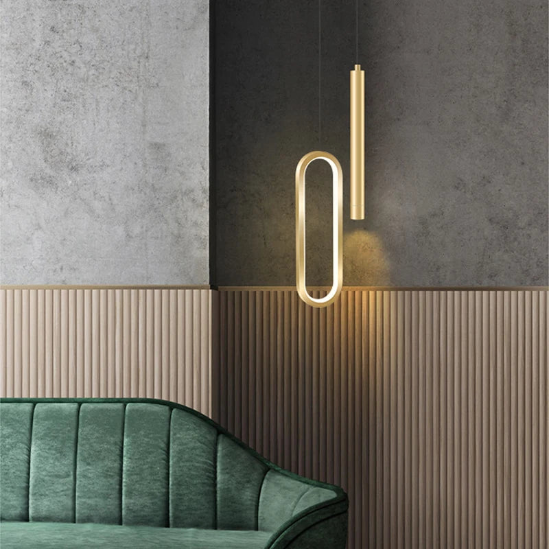 Minimalist Iron Pendant Light for Bedroom & Dining