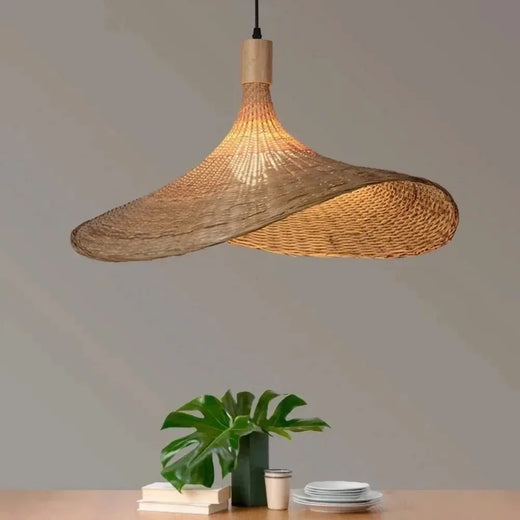 Bohemian Rattan Pendant Light for Dining Room