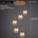Nordic Glass Pendant Light for Dining Room