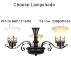 Vintage Iron Glass Pendant Chandelier Retro Loft