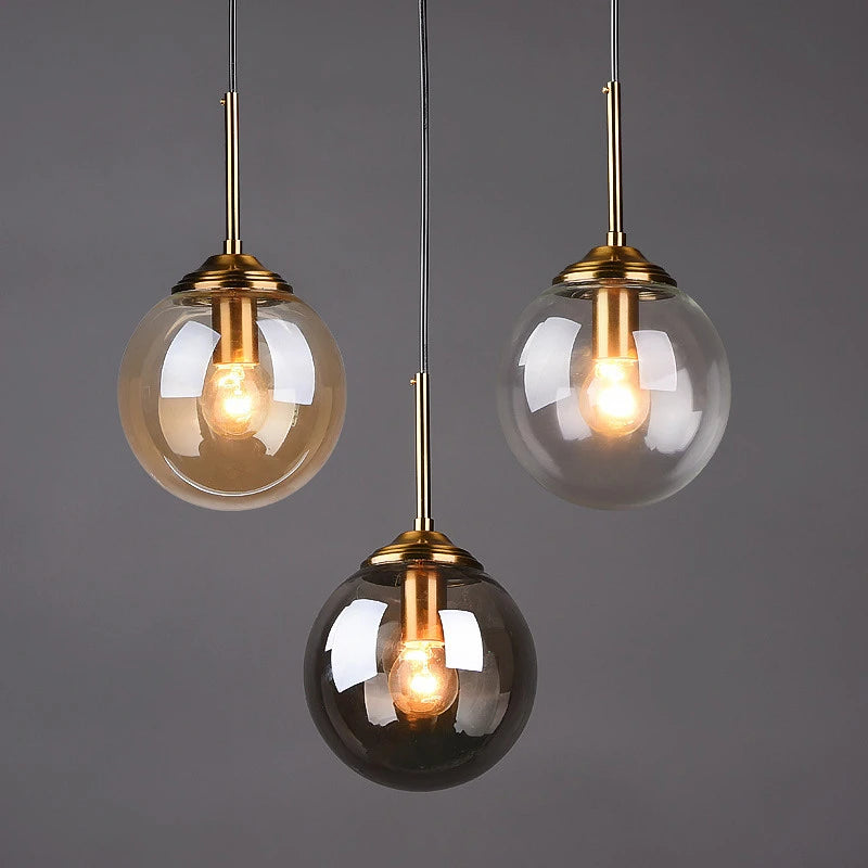 Nordic Glass Pendant Light for Dining Room