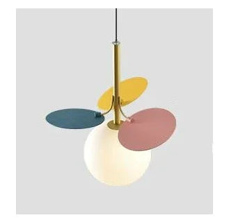 Colorful Branch Chandelier with Opal Glass Balls for Kids Room and Living Room