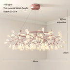 Nordic Modern Iron Chandelier Firefly Round Pendant