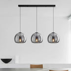Nordic Glass Pendant Light with Iron Finish