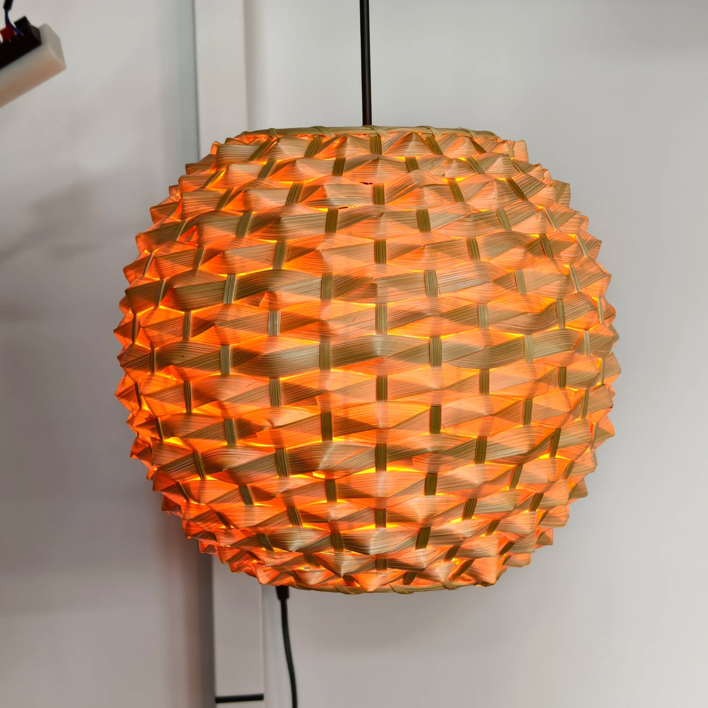 Bohemian Bamboo Rattan Pendant Light for Bedroom