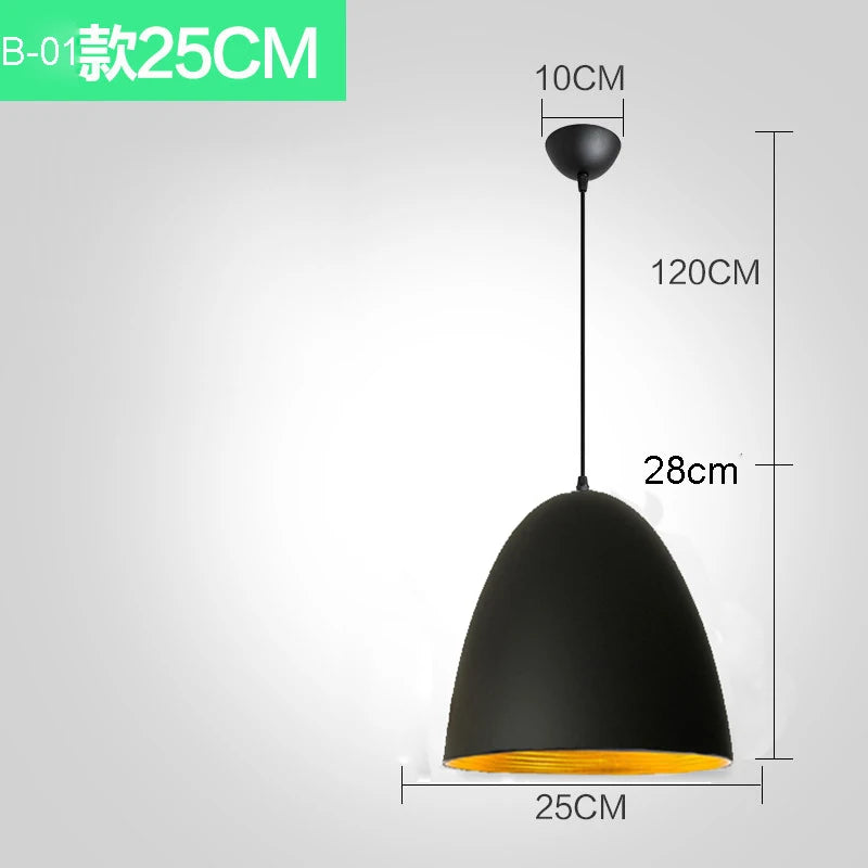 Industrial Black Iron Pendant Light for Dining