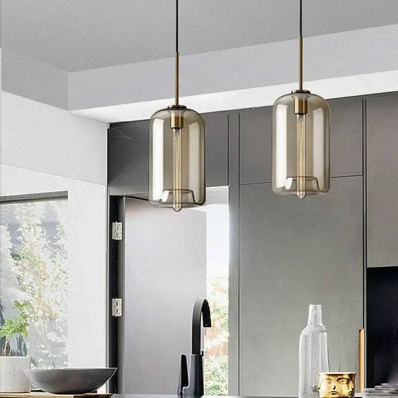 Nordic Glass Pendant Light for Dining Room