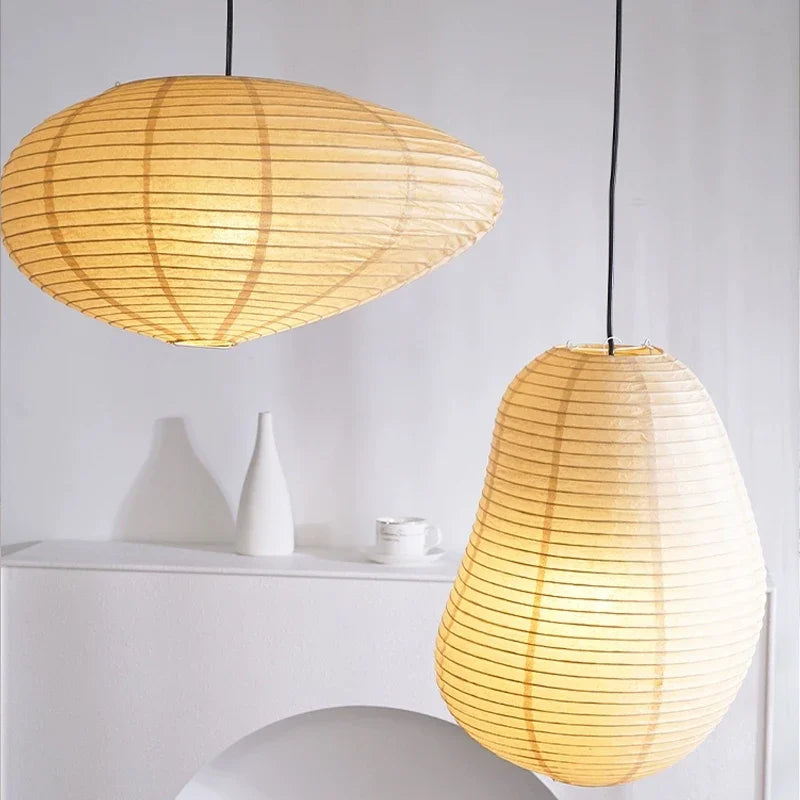Japanese Rice Paper Pendant Light for Dining Room