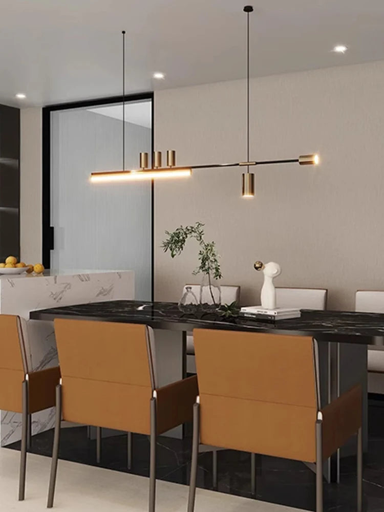 Lámpara Colgante Minimalista de Cobre para Comedor