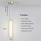 Minimalist Gold Pendant Light for Bedroom & Dining