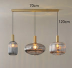 Lámpara colgante de cristal nórdica para comedor