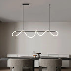 Lámpara colgante LED de neón estilo nórdico para comedor