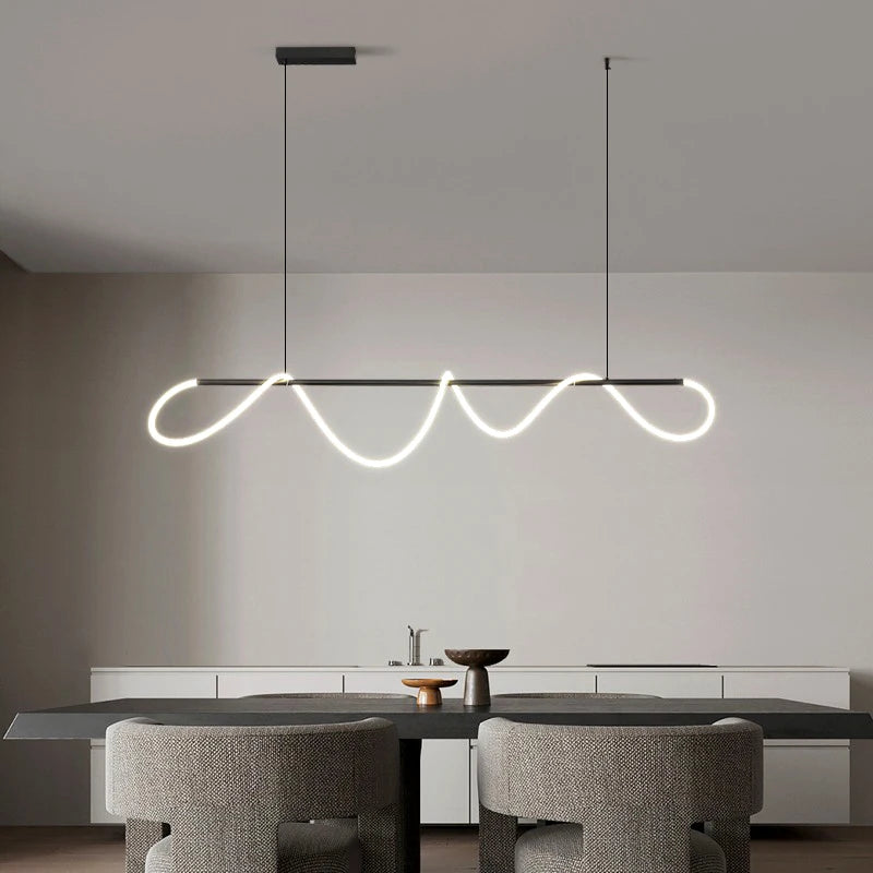 Nordic LED Neon Pendant Light for Dining Room