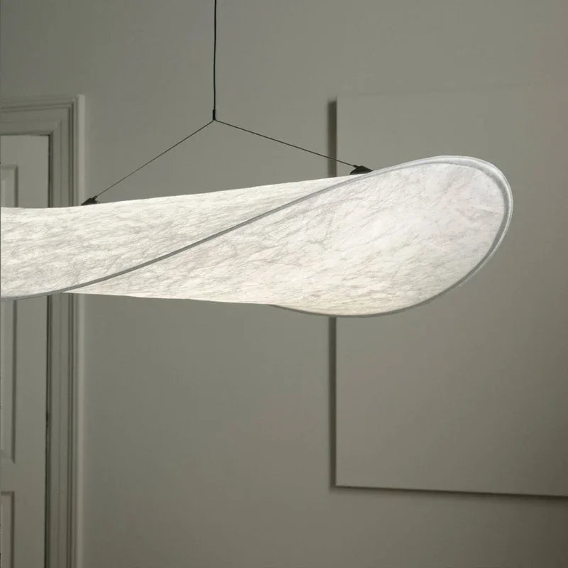Nordic Silk LED Pendant Chandelier - Adjustable Hanging Lamp