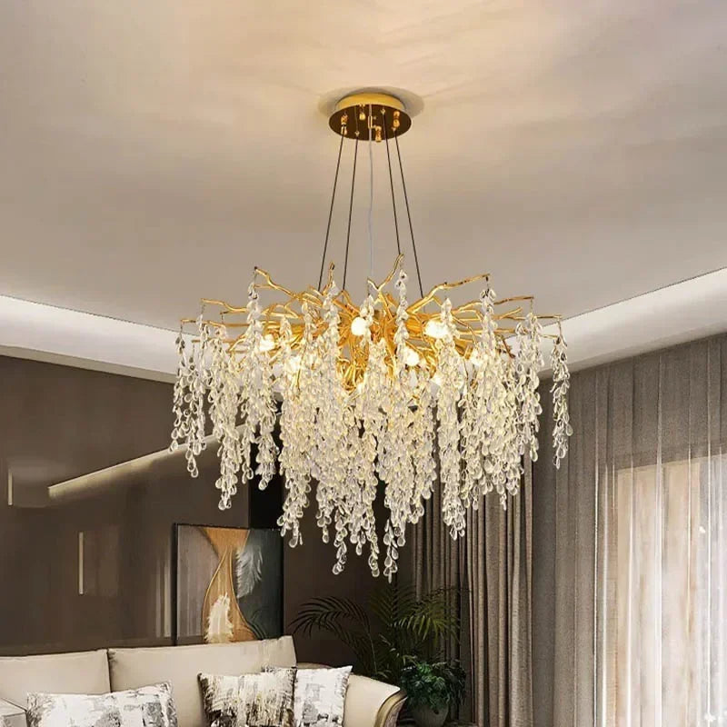 Modern Branch Crystal LED Chandelier Pendant