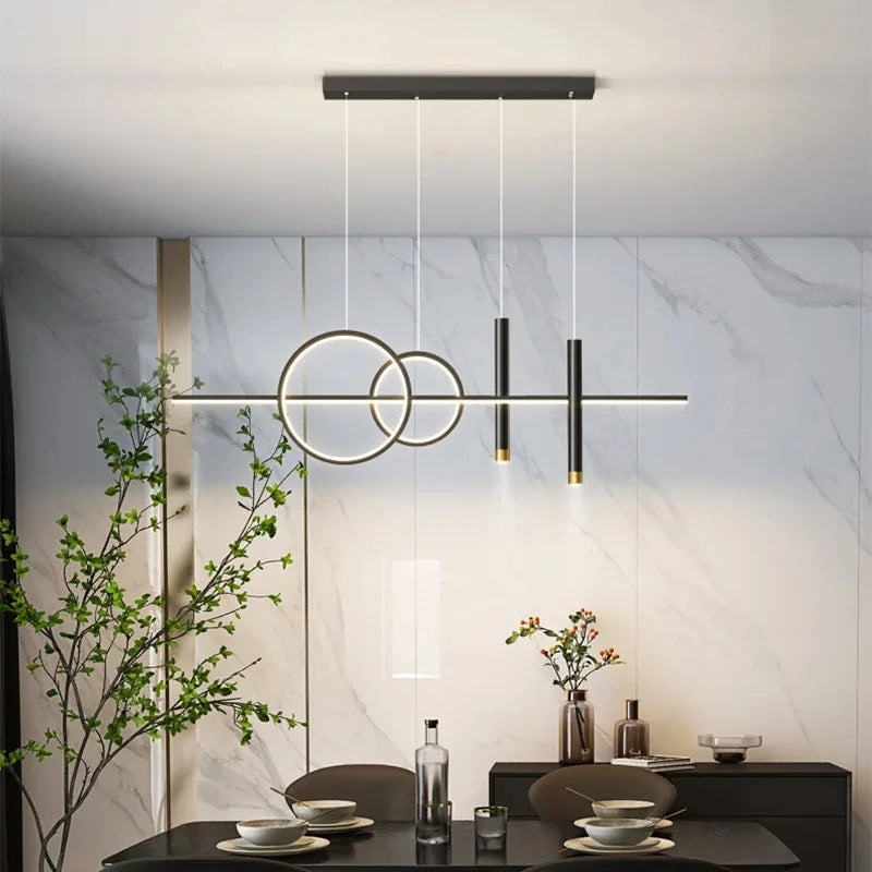Minimalist Iron Pendant Light for Dining Room