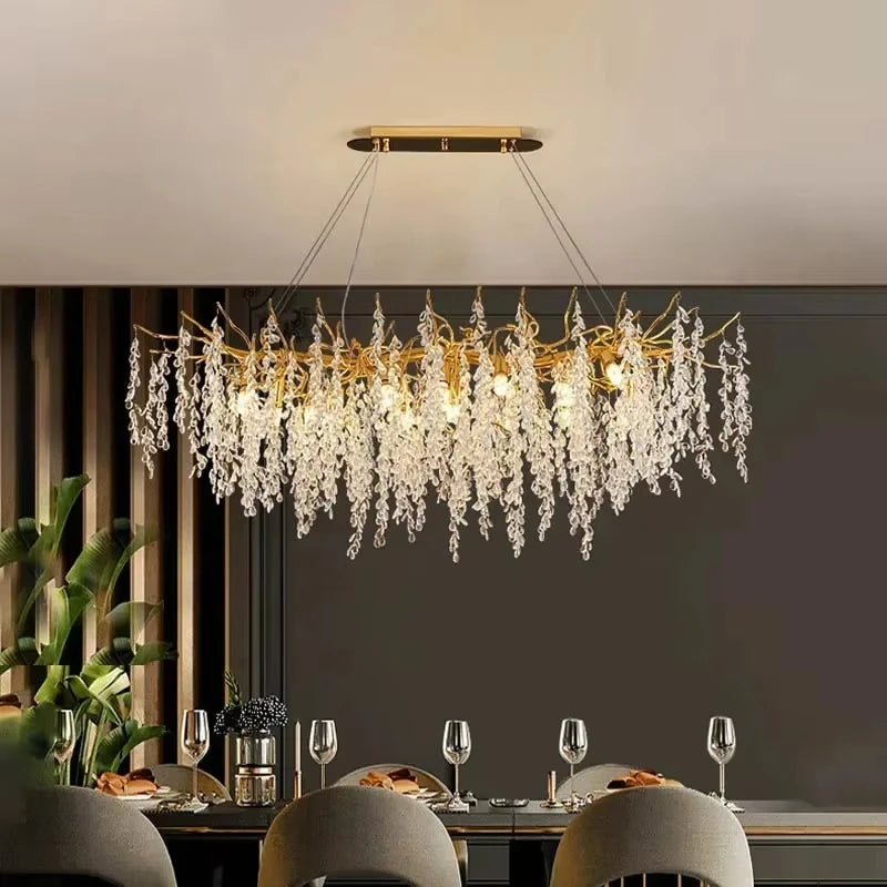Modern Branch Crystal LED Chandelier Pendant