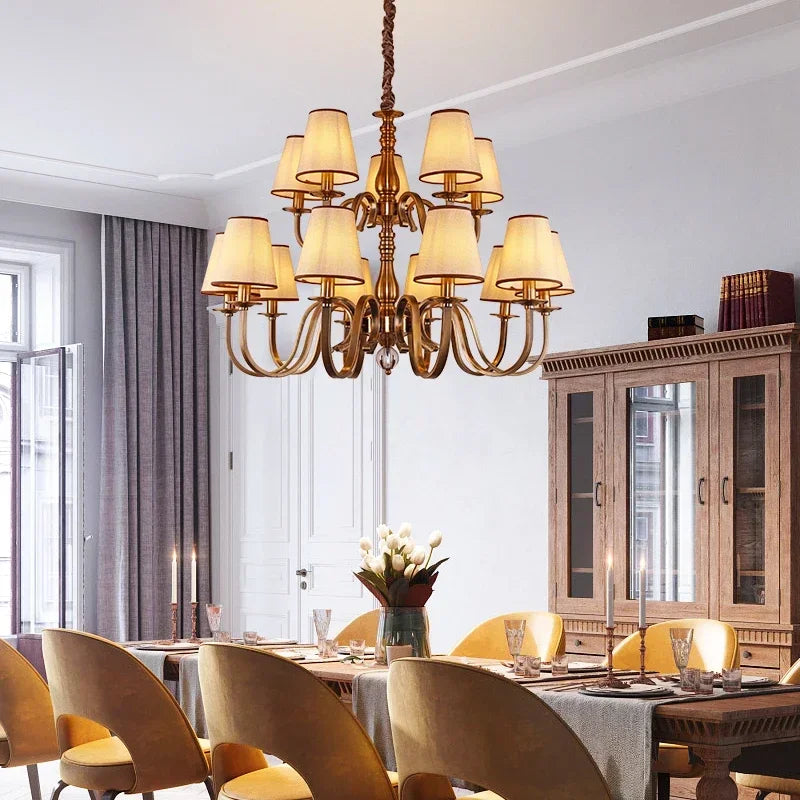 Iron Rustic LED Chandelier Suspension Light