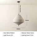 Minimalist Fabric Pendant Light with Iron Frame