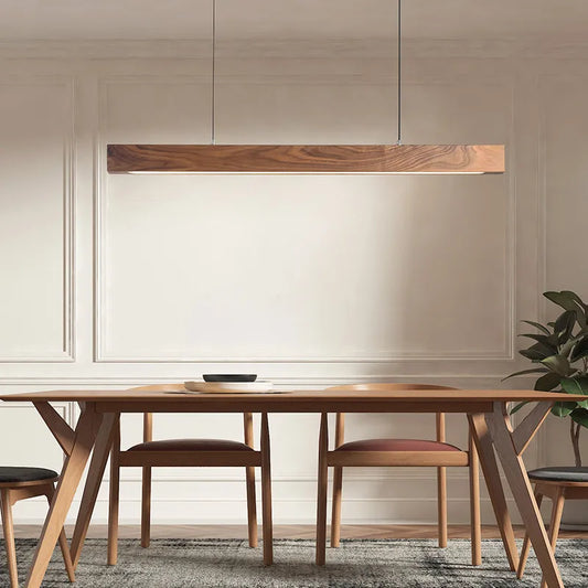 Nordic Wood Pendant Light for Dining Room