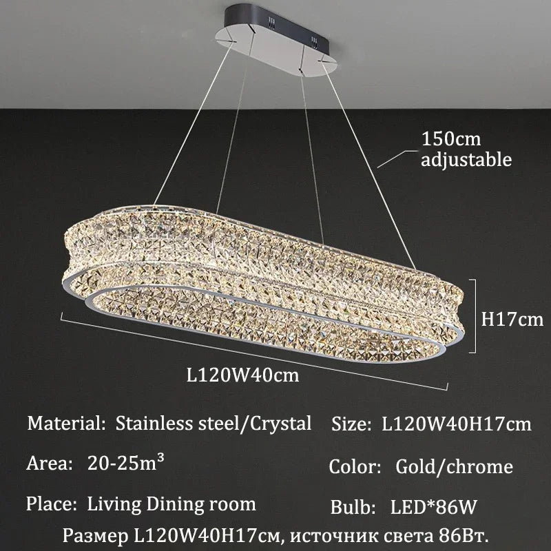 Modern Luxury Crystal Ceiling Chandelier