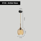 Modern Swirl Glass Pendant Light in Smoked Gray and Amber for Kitchen Island