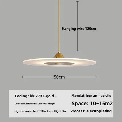 Minimalist Glass Pendant Light for Dining Room