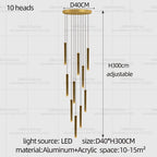 Minimalist Aluminum Pendant Light for Staircase
