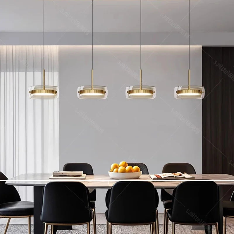 Lámpara Colgante Nórdica de Cristal para Comedor