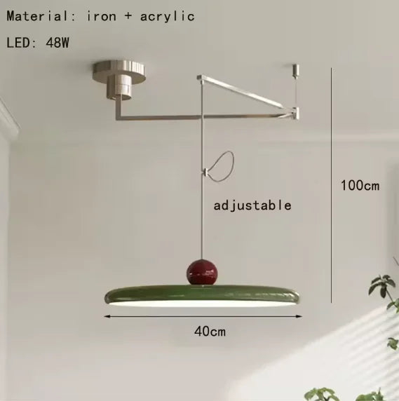 Lámpara Colgante Nórdica de Brazo Plegable para Comedor