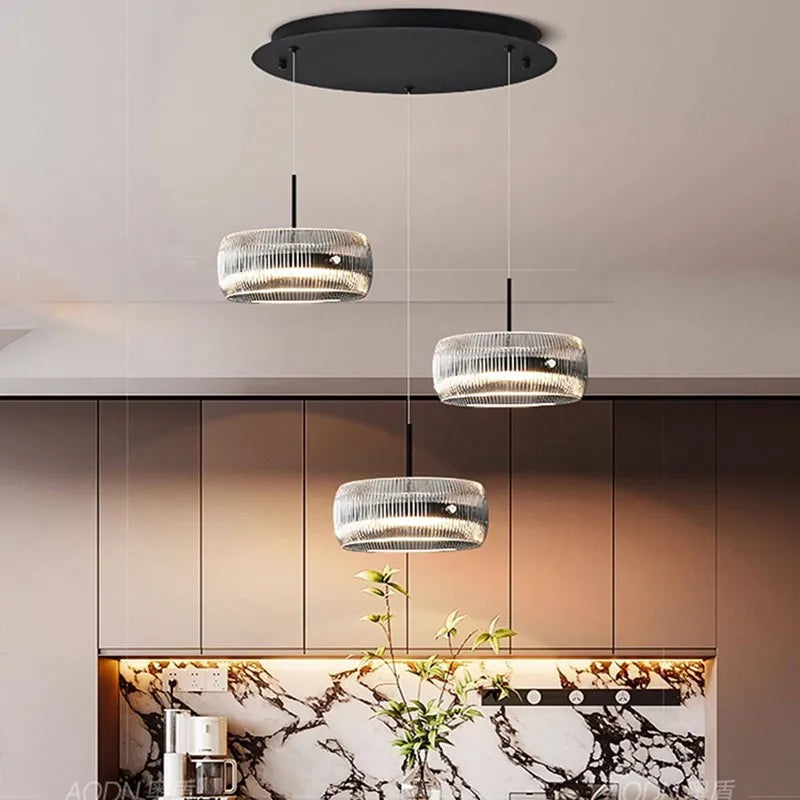 Lámpara Colgante Minimalista de Cristal para Comedor