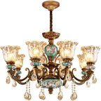 Luxury Zinc Alloy Chandelier with Resin Accents