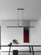 Lámpara colgante minimalista de hierro - Lámpara colgante lineal
