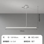 Lámpara colgante de hierro minimalista para comedor